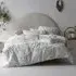 Manisha King Size Tufted Duvet Cover Set - White, Cotton