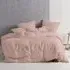 Nimes Single Duvet Cover Set - Pink, Linen