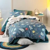 Single Race Kids Duvet Cover Set - Multi, Cotton
