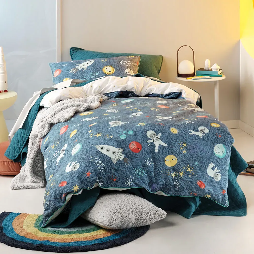 Single Race Kids Duvet Cover Set - Multi, Cotton image