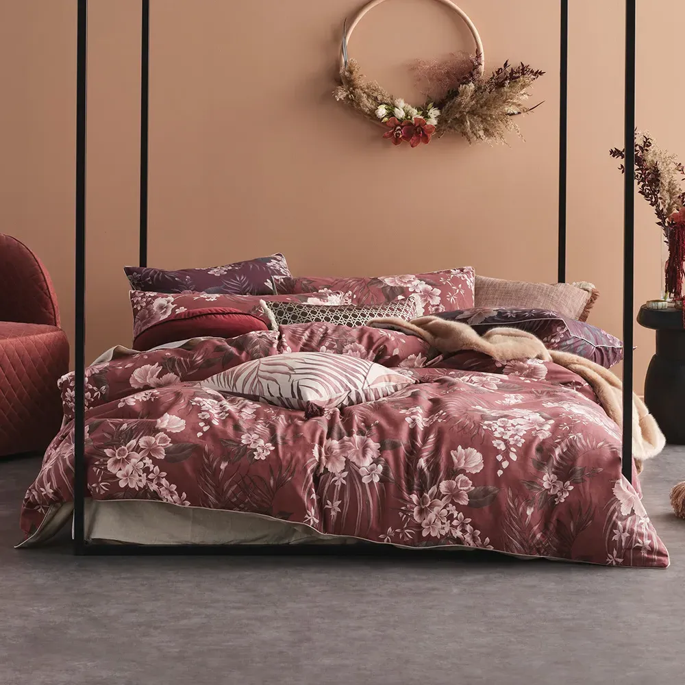 Taira King Size Floral Duvet Cover Set - Multi, Cotton image