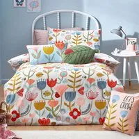 Little Nature Single Duvet Cover Set - Multi, Polycotton