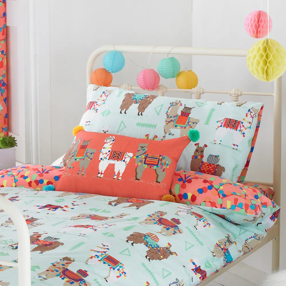 Llamarama Toddler Duvet Cover Set - Multi