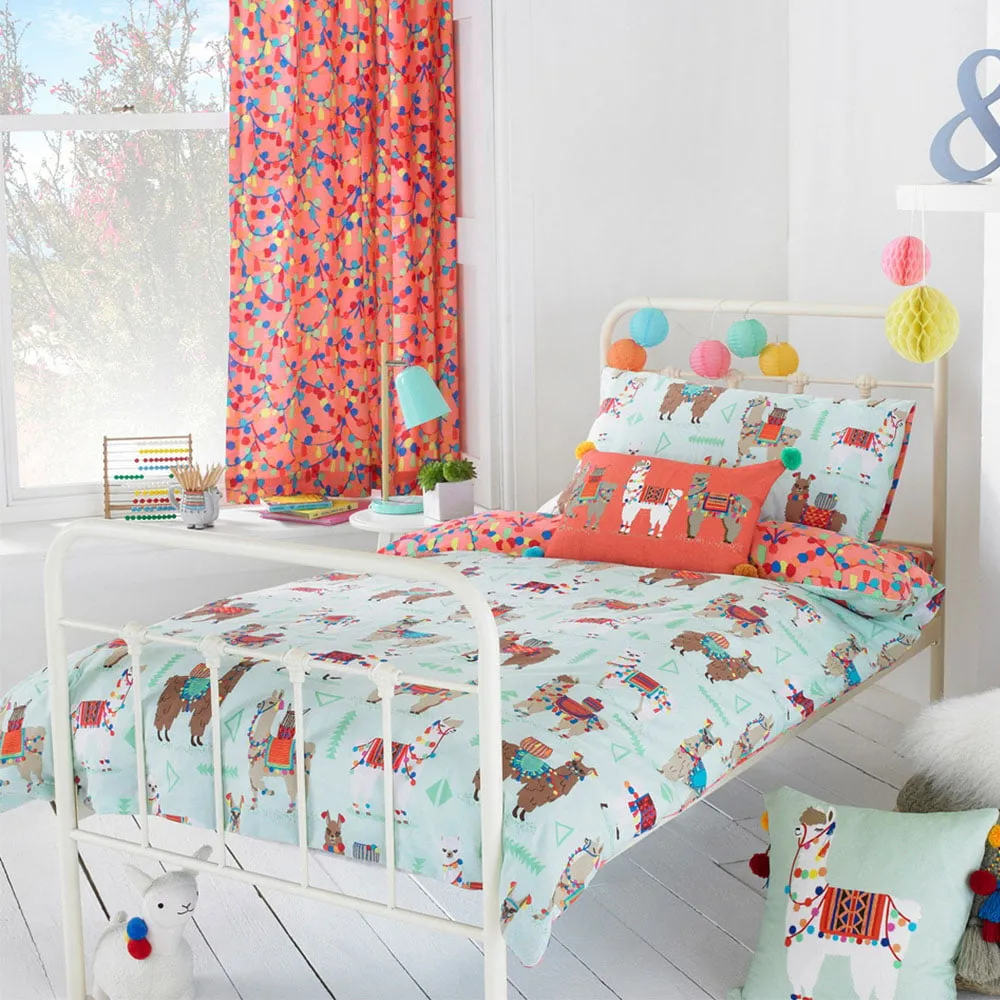 Llamarama Toddler Duvet Cover Set - Multi image
