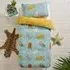 Wild Friends Double Duvet Cover Set - Blue