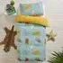 Wild Friends Double Duvet Cover Set - Blue