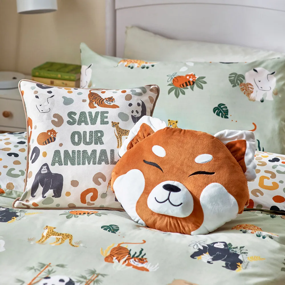 Wildlife Single Animal Reversible Duvet Cover Set - Multi