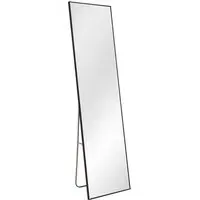150cm Full Length Wall Mounted Mirror - Black