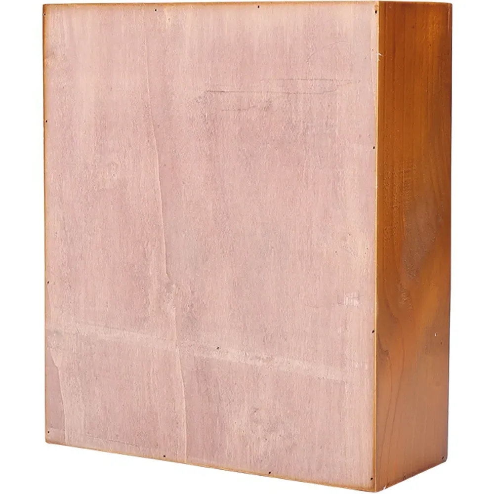 2 Door 2 Drawer Desktop Organiser - Brown, Wood