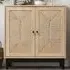 2 Door Sideboard with Woven Doors - Brown, Wood