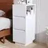 2 Drawer Bedside Table with Open Shelf - White