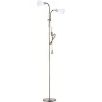 2 Head Floor Lamp with Adjustable Heads - Bronze
