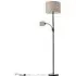 2 Light Gooseneck Floor Lamp - Green
