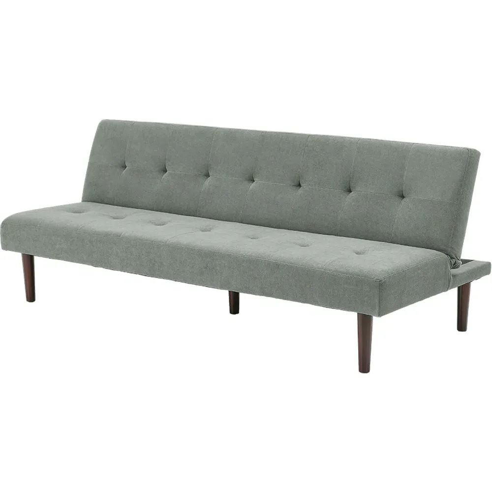 2-Seater Convertible Sofa Bed with Click-Clac - Grey