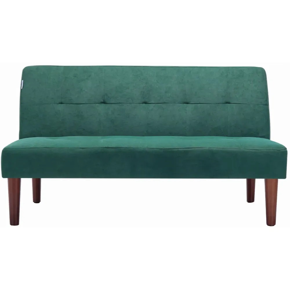 2-Seater Convertible Tufted Sofa Bed - Green