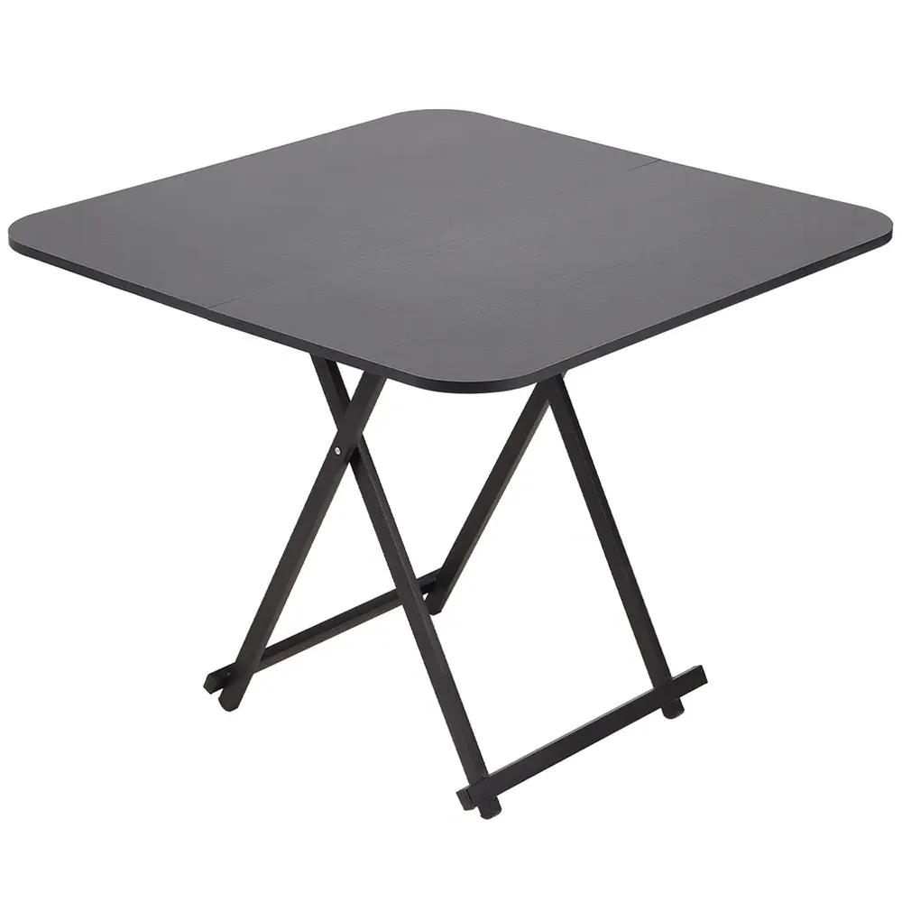 2-Seater Foldable Dining Table - Black, MDF
