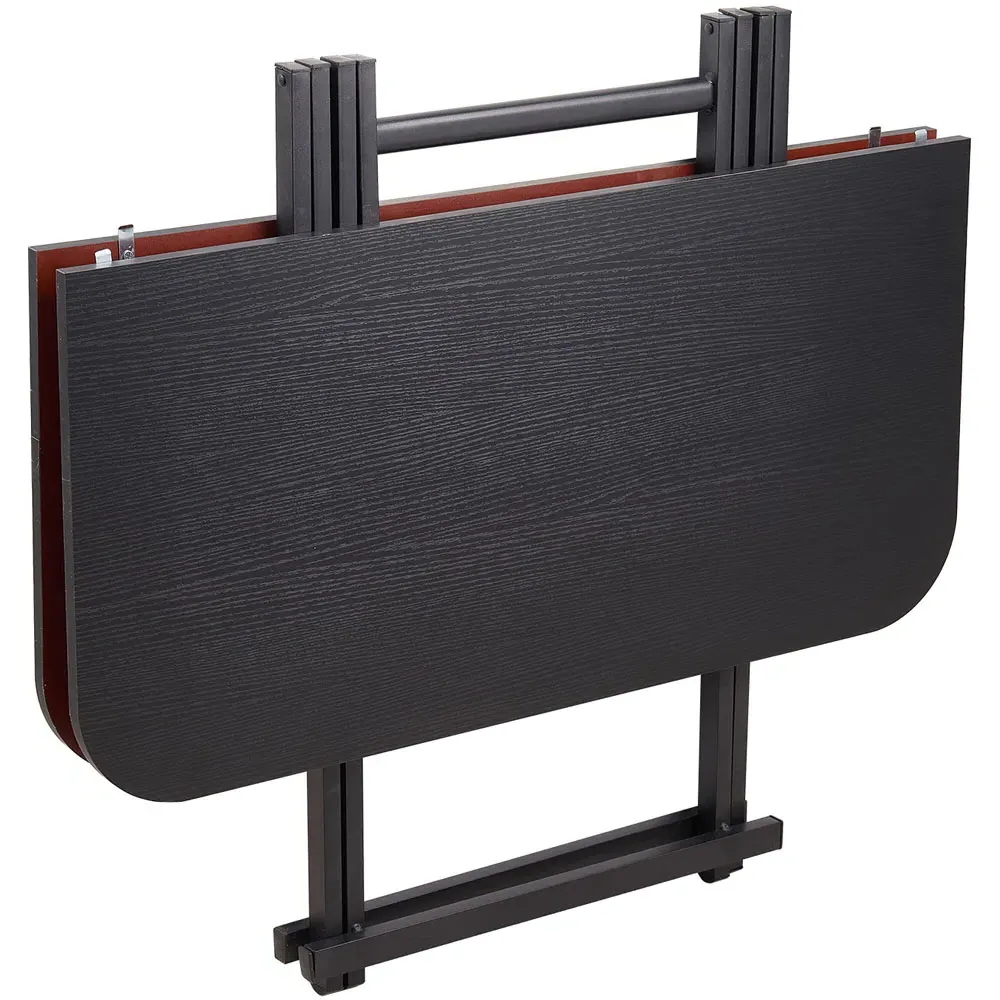 2-Seater Foldable Dining Table - Black, MDF