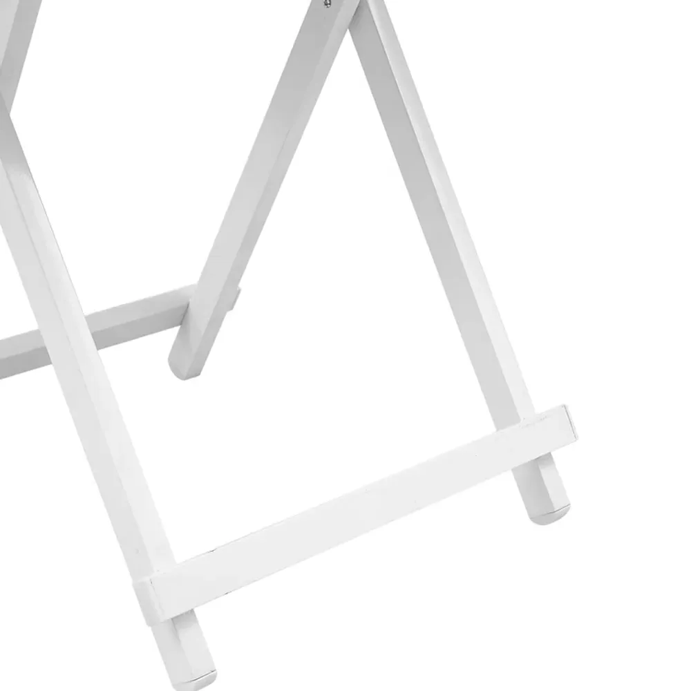 2-Seater Foldable Dining Table - White, MDF