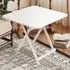 2-Seater Foldable Dining Table - White, MDF