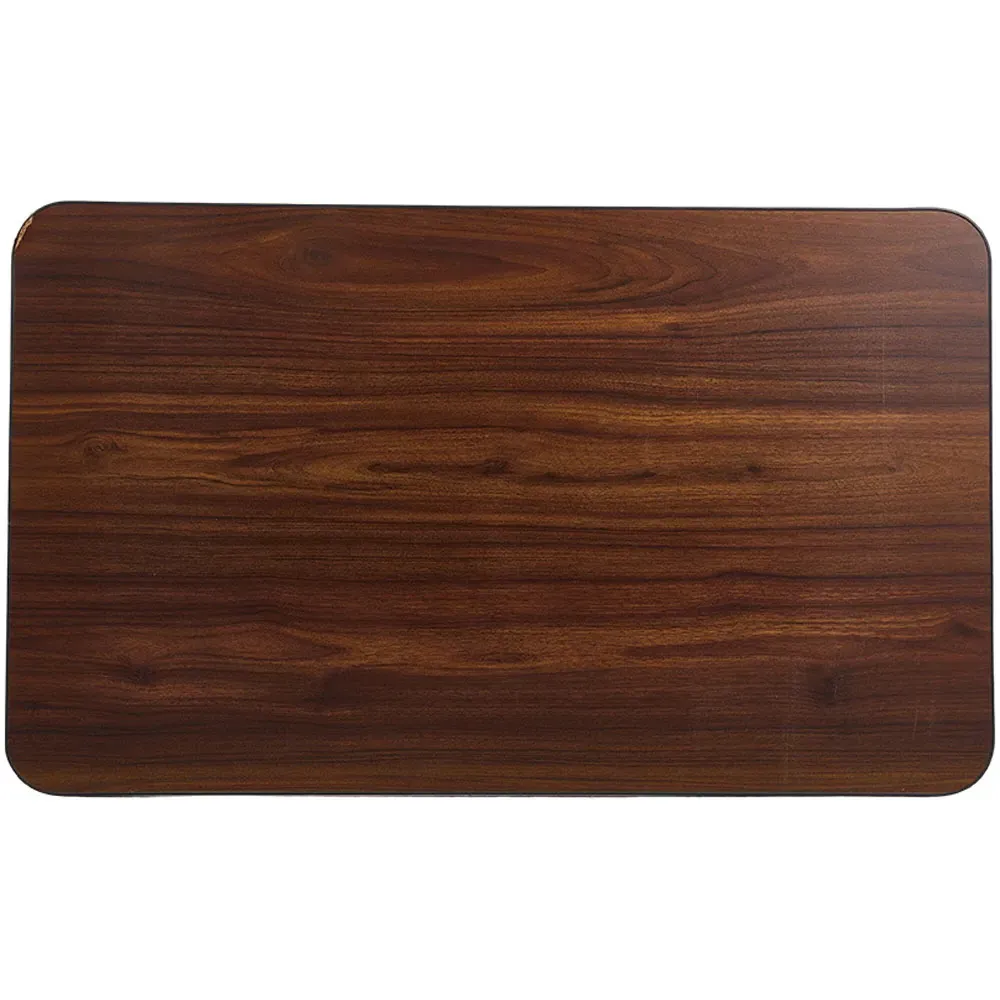 2-Seater Foldable Dining Table with Adjustable Feet - Walnut