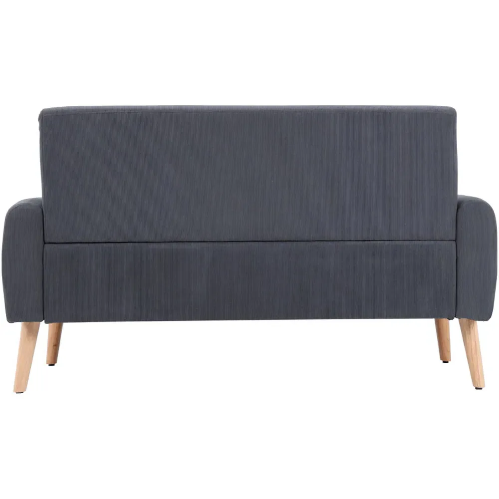 2-Seater Loveseat Sofa - Grey, Corduroy