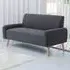 2-Seater Loveseat Sofa - Grey, Corduroy