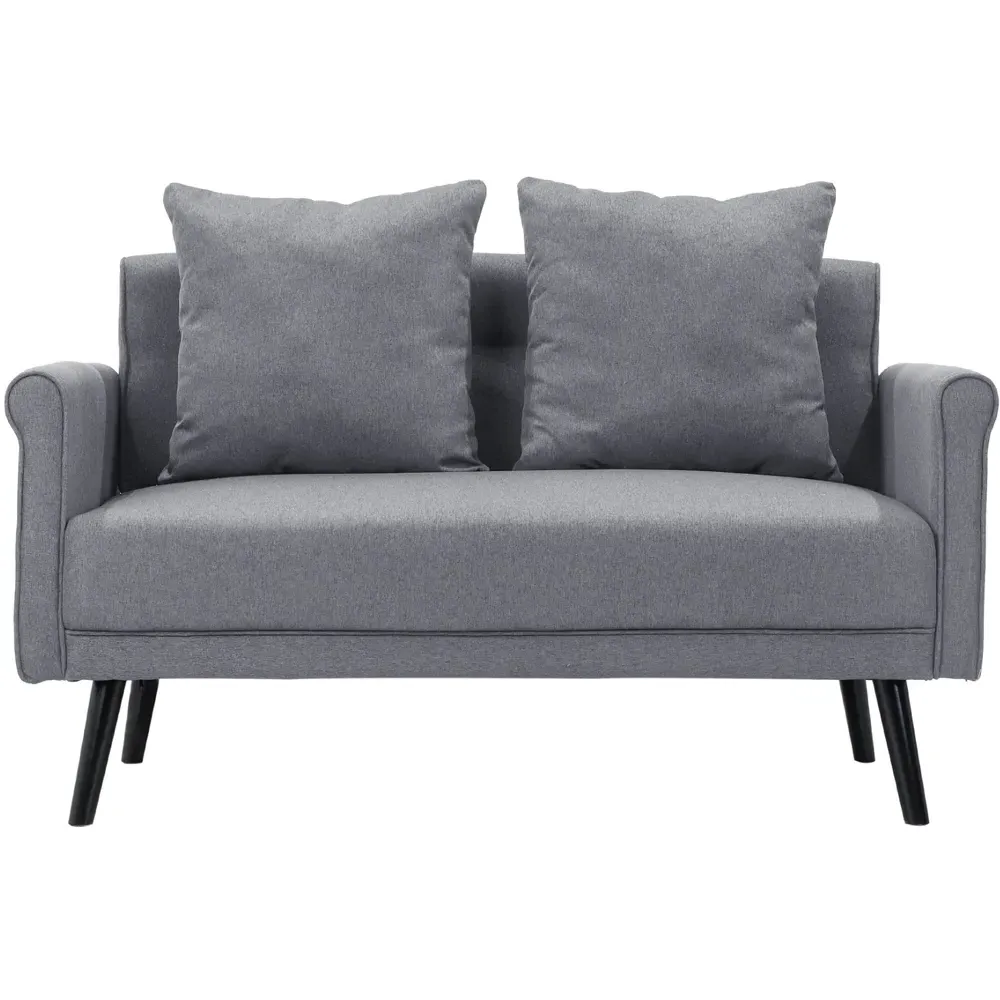 2-Seater Loveseat Sofa - Yellow