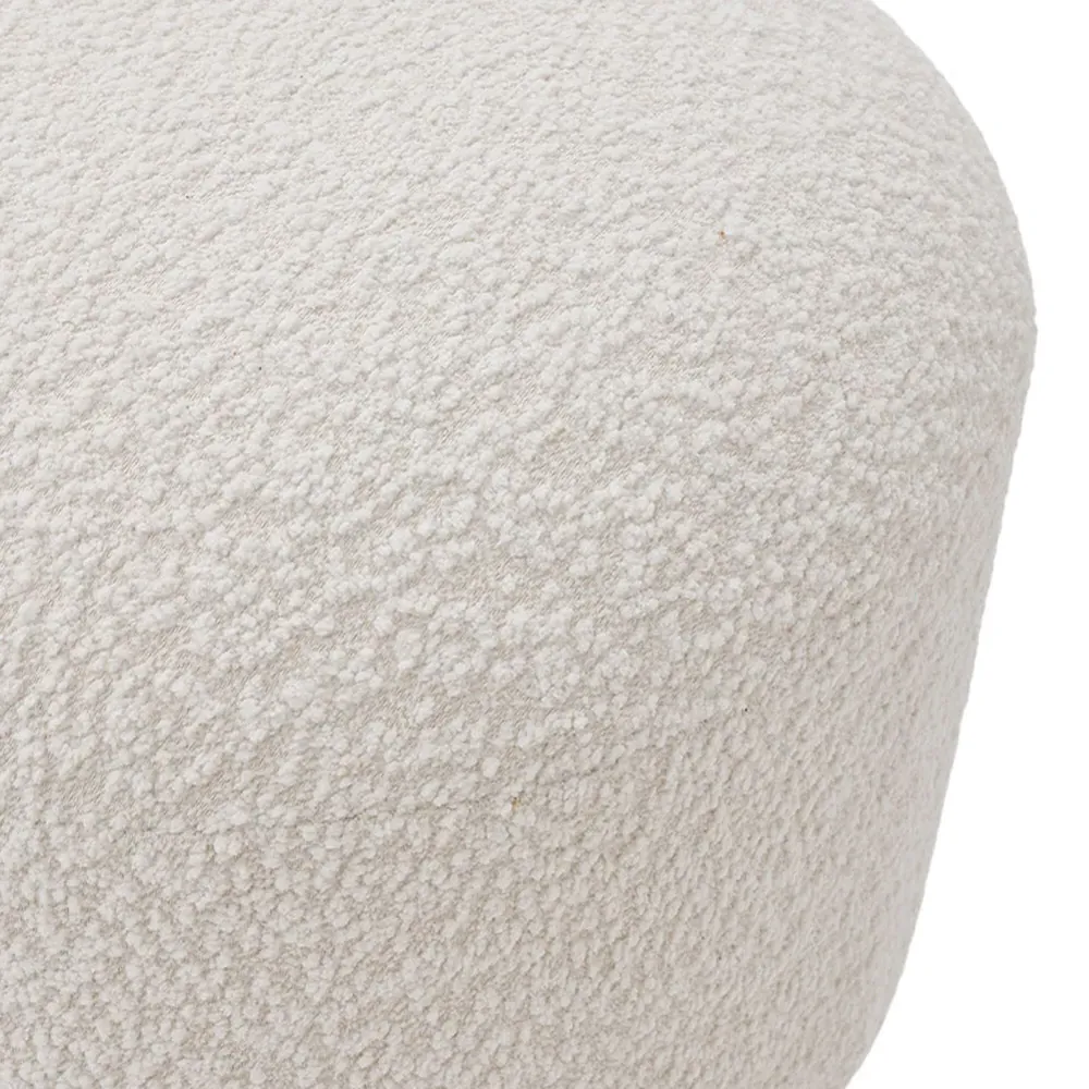 2-Seater Upholstered Bench - Cream