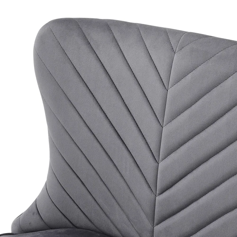 2 Seater Upholstered Tufted Dining Bench - Grey