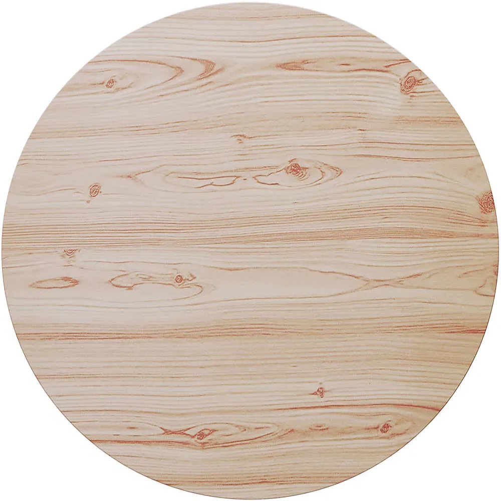 2-Tier Round Coffee Table - Brown