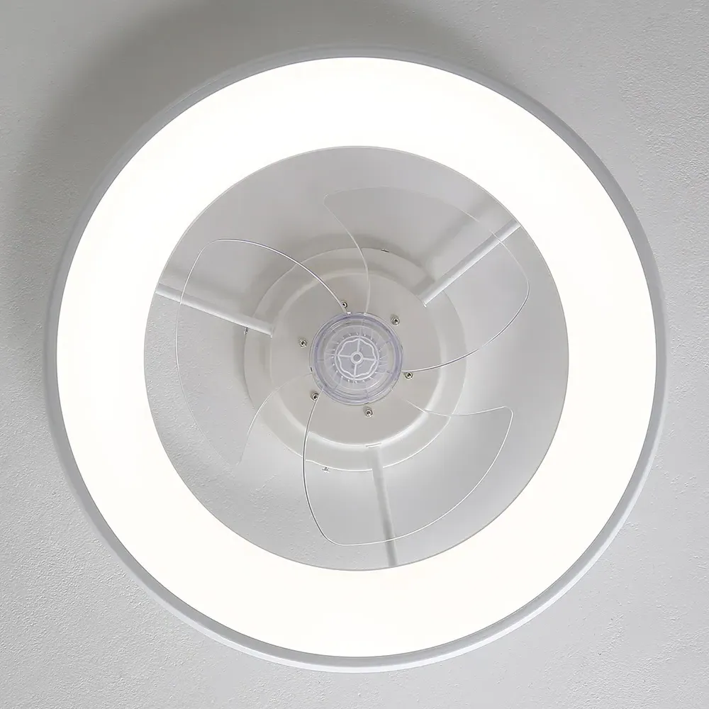 20 inch Adjustable LED Ceiling Fan Light with App Control - White