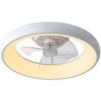 20 inch Adjustable LED Ceiling Fan Light with App Control - White
