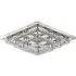 24 inch Square Crystal Dimming LED Ceiling Light - Clear