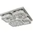 27 inch Crystal Square LED Ceiling Light with Remote - White