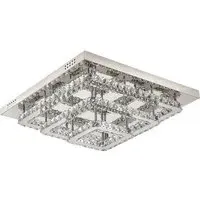 28 inch Square Crystal LED Ceiling Light - Clear