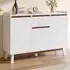 3 Door Single Drawer Sideboard - White