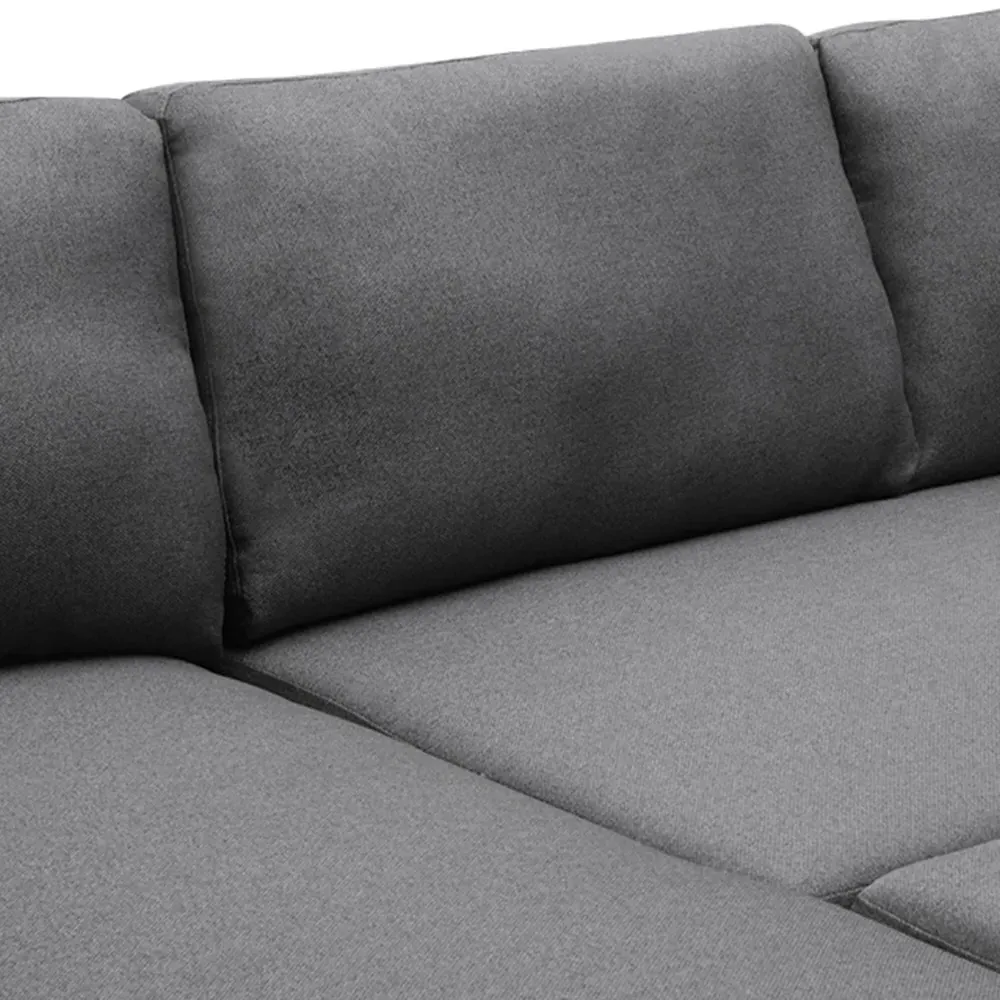 3-Seater Corner Sofa Bed with Storage - Grey