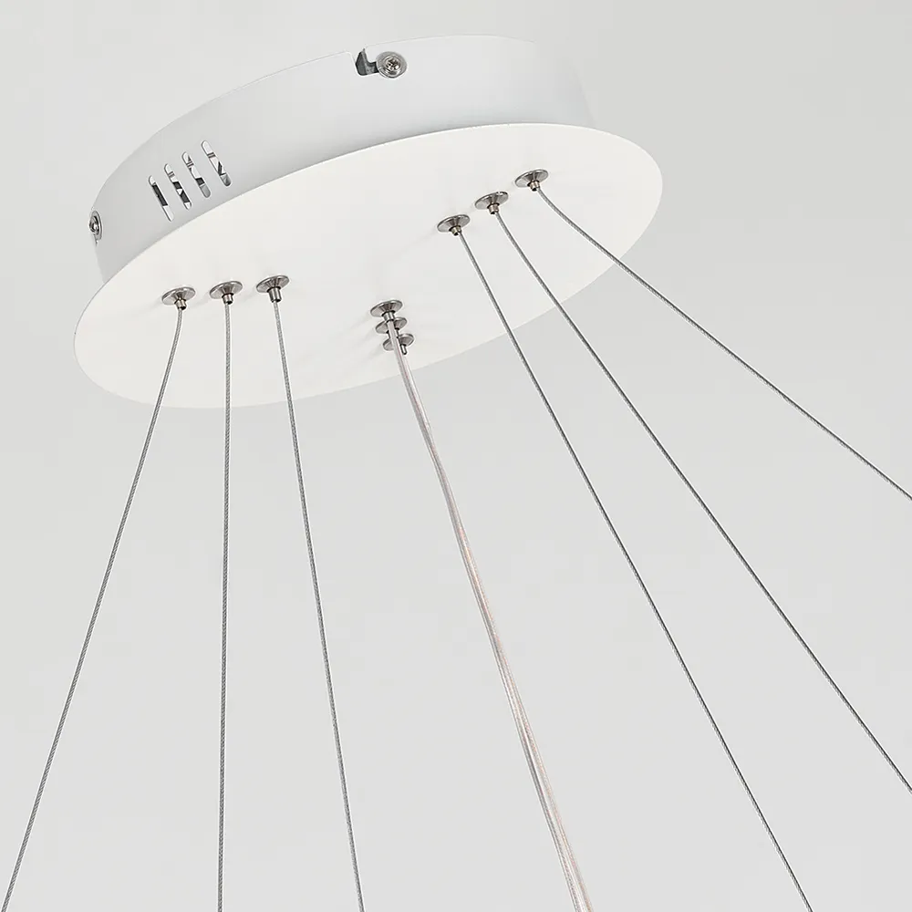 3 Tiered Pendant Ceiling Light with Remote - White