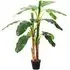 3 Trunk Artificial Banana Tree in Black Planter - Green