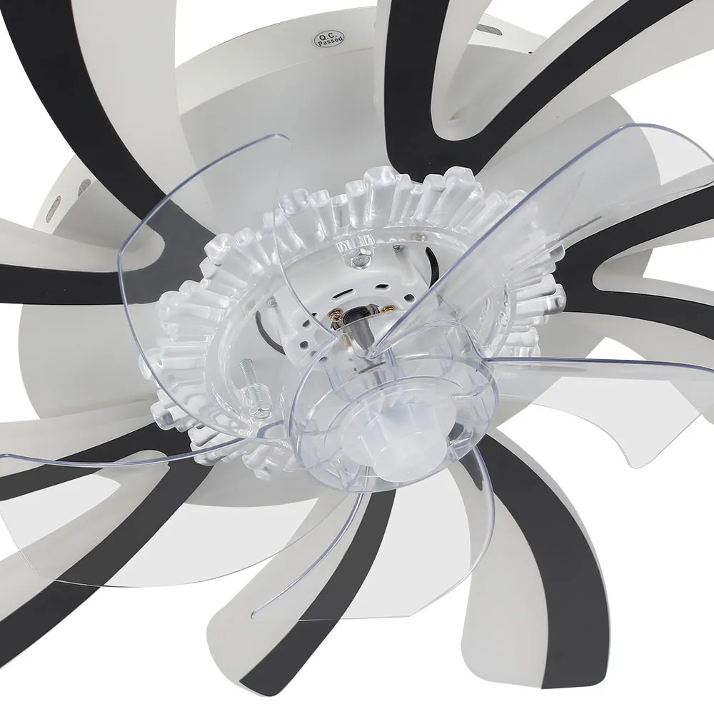 30 inch Ceiling Fan Light with Remote Control - Black