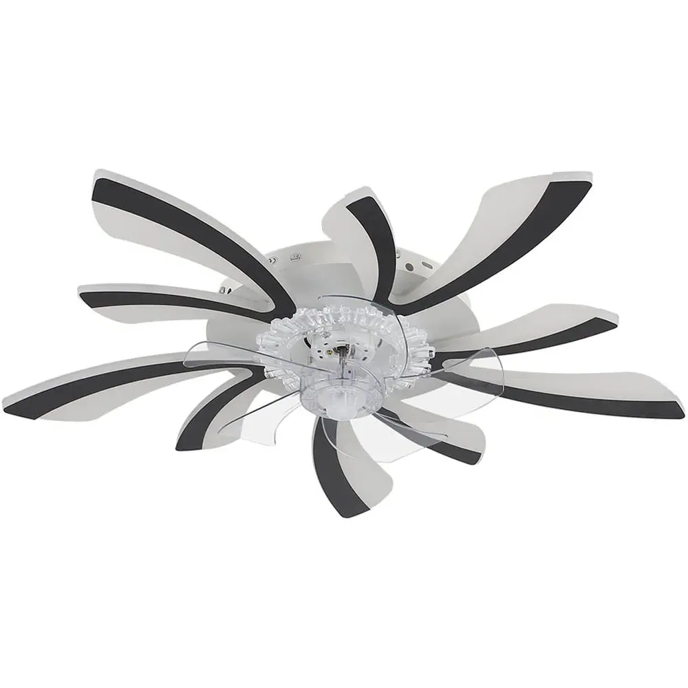 30 inch Ceiling Fan Light with Remote Control - Black