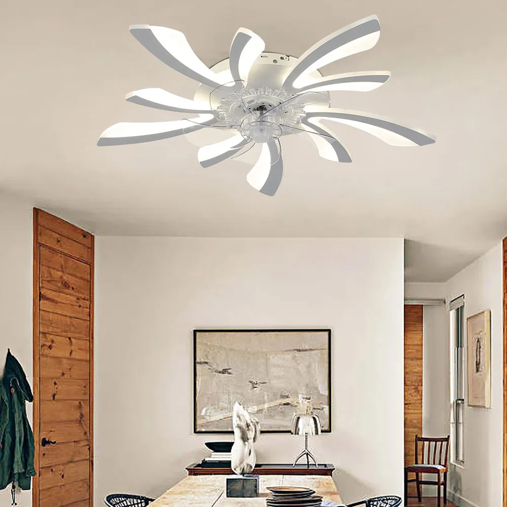 30 inch Ceiling Fan Light with Remote Control - White