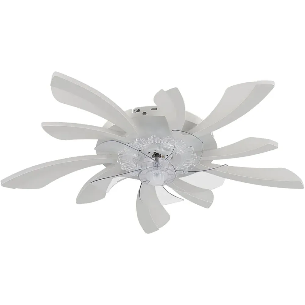 30 inch Ceiling Fan Light with Remote Control - White