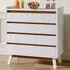 4 Drawer Storage Cabinet - White, Wooden