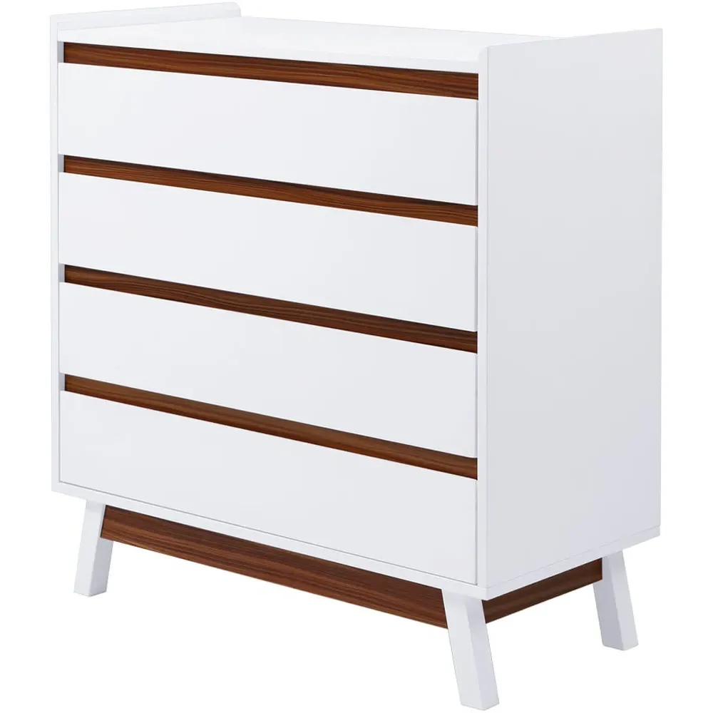 4 Drawer Storage Cabinet - White, Wooden