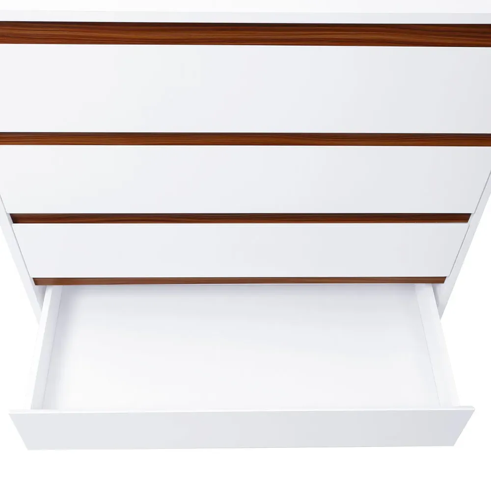 4 Drawer Storage Cabinet - White, Wooden