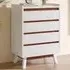 4 Drawer Storage Cabinet - White, Wooden