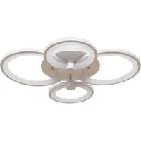 4 Light Circle Ceiling Light - White