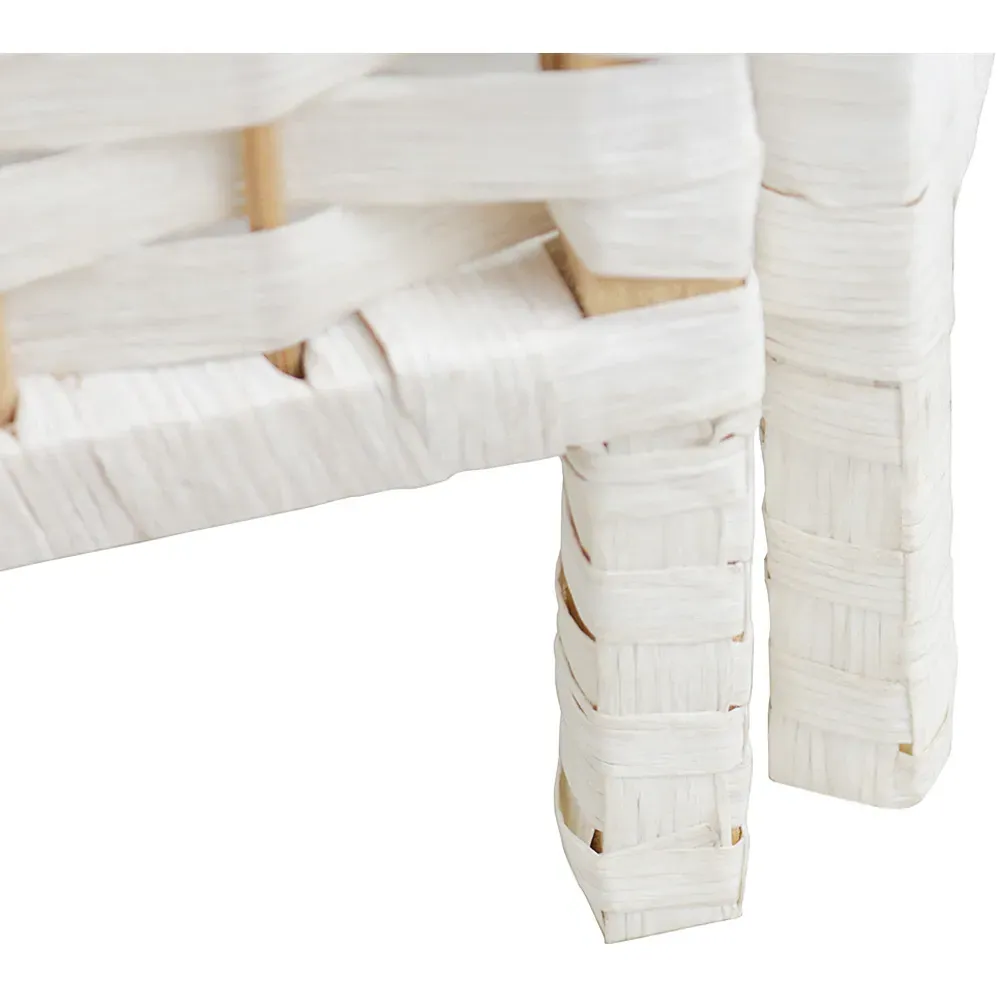 4 Panel Folding Privacy Screen - White, Fabric