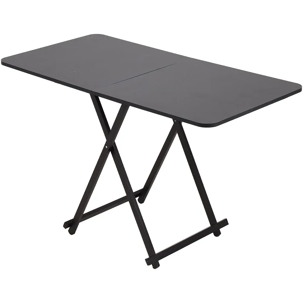 4-Seater Foldable Dining Table - Black
